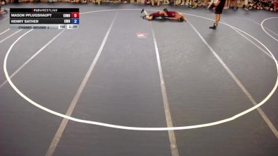 160 lbs Champ. Round 1 - Mason Pflugshaupt, Coon Rapids Mat Bandits vs Henry Sather, Kingdom Wrestling