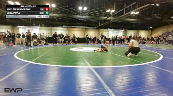 76-80 lbs Semifinal - Khylen Sanderson, Wtc vs Luca Pavia, Sunkist Kids Monster Garage