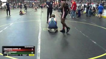 150 lbs Quarterfinal - Desmond Harris Jr, Center Line WC vs Jett McKnight, Gaylord WC