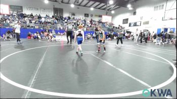 66 lbs Consolation - Wyatt Tate, Bridge Creek Youth Wrestling vs Finnley Merrell, Little Axe Takedown Club