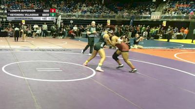 5A 155 lbs Quarterfinal - Keyondra Villagran, Lubbock Monterey vs Londyn Jefferson, Frisco Heritage