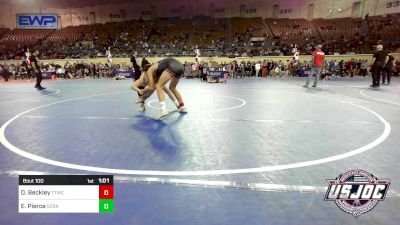 106 lbs Quarterfinal - Dawson Beckley, Team Tulsa Wrestling Club vs Easton Pierce, Scrap Yard Training