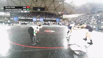 Boys 1B/2B 132 5th Place Match - Dillan Yazzie, Lake Roosevelt vs Simeone Jackson-Cruz, Forks