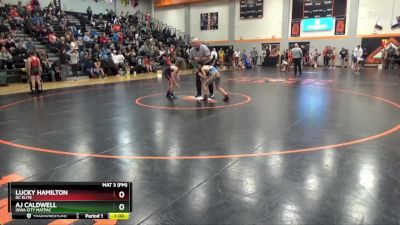 N-7 lbs Semifinal - Aj Caldwell, Iowa City MatPac vs Lucky Hamilton, DC Elite