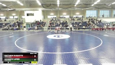 165 lbs Cons. Round 6 - Matthew Duquette, Springfield vs Dominick Lapier, Castleton