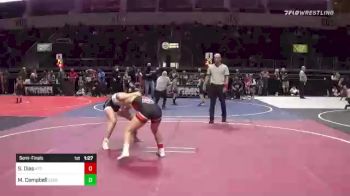 109 lbs Semifinal - Sterling Dias, Atc vs Madison Campbell, Legends Of Gold