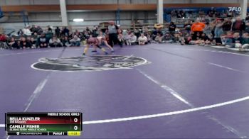 75 lbs Semifinal - Camille Fisher, Glenns Ferry Middle School vs Bella Kunzler, 208 Badgers