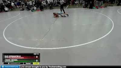 82 lbs Cons. Round 3 - Creed Reindl, South Dakota vs Gus Springfield, Black Fox Wrestling Academy