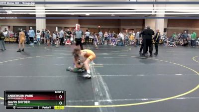 75 lbs Round 1 (4 Team) - Anderson Park, Untouchables vs Gavin Snyder, SHWA