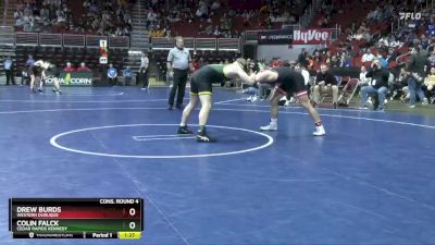 3A-165 lbs Cons. Round 4 - Drew Burds, Western Dubuque vs Colin Falck, Cedar Rapids Kennedy