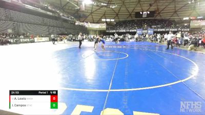 2A 113 lbs Semifinal - Andre Lewis, Washington vs Isaac Campos, Othello