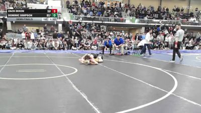 120 lbs Semifinal - Zack Dixon, Xavier vs Dominic Simpson, Belfast