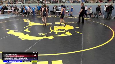 102 lbs Cons. Round 3 - Maxwell Shellabarger, Dillingham Wolverine Wrestling Club vs Archer Hicks, Chugach Eagles Wrestling Club