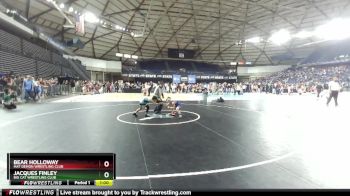 53 lbs Semifinal - Jacques Finley, Big Cat Wrestling Club vs Bear Holloway, Mat Demon Wrestling Club