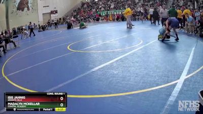 128 Girls Cons. Round 1 - Isis Jahnig, Granite Hills vs Madalyn McKellar, Coastal Academy