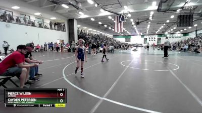 60 lbs Cons. Round 3 - Cayden Petersen, Lions Wrestling Academy vs Pierce Wilson, Victory