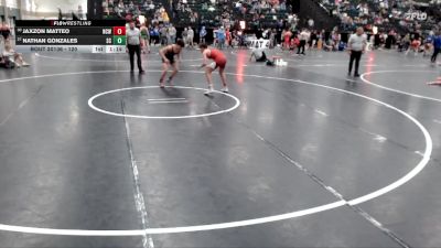 120 lbs Quarterfinal - Jaxzon Matteo, Norfolk Club Wrestling vs Nathan Gonzales, Sedgwick County