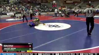 6A 195 lbs Semifinal - Vincent Bryan, Little Rock Central vs Sean Poole, Fayetteville High