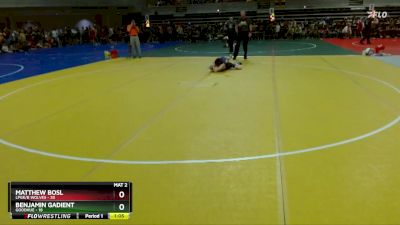 85 lbs Cons. Semi - Benjamin Gadient, Goodhue vs Matthew Bosl, LPGE/B Wolves