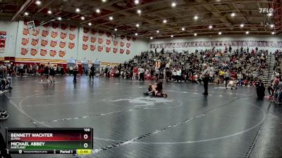 106 lbs Cons. Round 4 - Bennett Wachter, Elyria vs Michael Abbey, Hartland