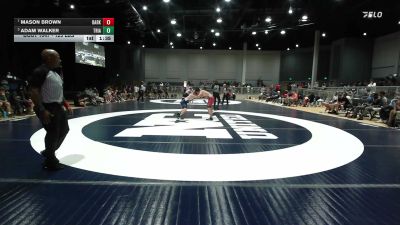 125 lbs Semifinal - Mason Brown, Darkhorse vs Adam Walker, Triangle Wrestling Academy