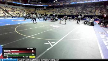 110 Class 2 lbs Quarterfinal - Aroma Marrufo, Fort Osage vs Brionna Madden, Belton