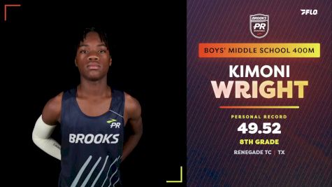 Middle School Boys' 400m, Finals 1
