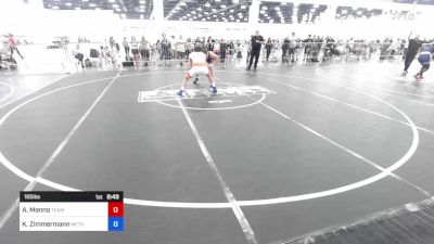 165 lbs Quarterfinal - Anthony Manno, Team Thunder WC vs Kris Zimmermann, Methods WC