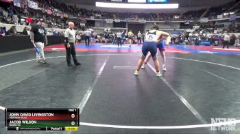 7A 285 lbs Cons. Round 2 - John David Livingston, Vestavia Hills vs Jacob Wilson, Baker HS