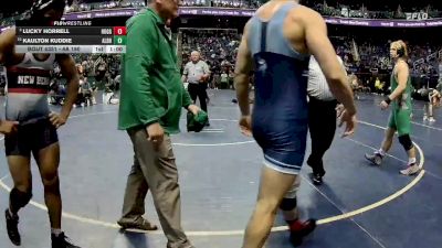 4A 190 lbs Cons. Round 3 - Kaulton Kuddie, A.L. Brown High School vs Lucky Horrell, Hoggard