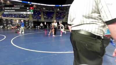 150 lbs Quarterfinal - Camilla Hathaway, Mt. Lebanon vs Brynn Davis, Ringgold