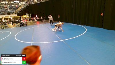 5th - 6th grade - 70 Cons. Round 1 - Ryker Shafer, Big Game Wrestling Club vs Issac Hernandez, Pack 732 Wrestling Academy