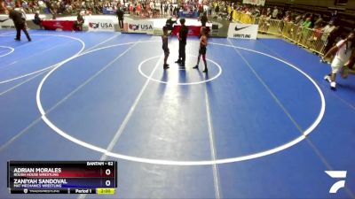 98 lbs Quarterfinal - Eli Alvarado, Daniel Cormier Wrestling Club vs Kaiden Wieland, California