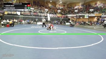 144 lbs Champ. Round 1 - Logan Gray, Caney Valley HS vs Alex Robles, Lakin HS