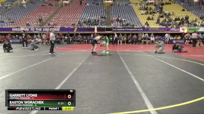 149 lbs Round 1 (16 Team) - Easton Worachek, Wisconsin-Parkside vs Garrett Lyons, Central Missouri