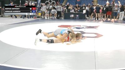 115 lbs Cons. Rd Of 64 - Justice Anthony, WV vs Annalee Aarseth, IL