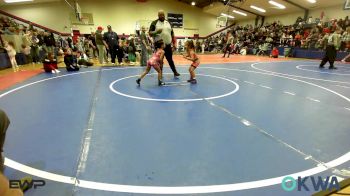 43-46 lbs Consolation - Edith Shimonek, Pawhuska Elks Takedown vs Amavi Cline, Coweta Tiger Wrestling