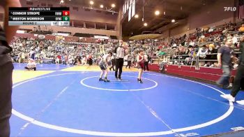 100 lbs Round 2 - Connor Strope, Fayetteville Wild Hog Wrestling vs Weston Morrison, Blazing Yetis Wrestling Club