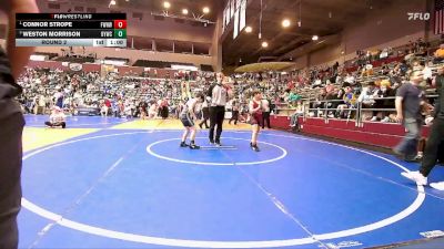 100 lbs Round 2 - Connor Strope, Fayetteville Wild Hog Wrestling vs Weston Morrison, Blazing Yetis Wrestling Club