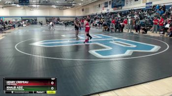 107 lbs Cons. Round 3 - Henry Crepeau, Two Rivers vs Khalid Aziz, Minneapolis Edison