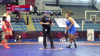 76 kg Rr Rnd 2 - Adeline Maria Gray, United States vs Josselyn Tatiana Portillo Mejia, El Salvador