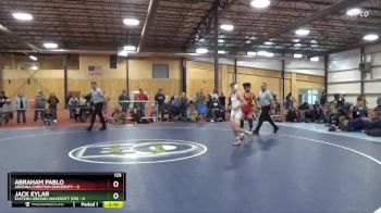 125 lbs Round 2 (6 Team) - Jack Eylar, Eastern Oregon University (OR) vs Abraham Pablo, Arizona Christian University