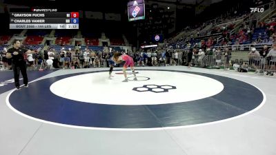 144 lbs Champ. Rd Of 32 - Grayson Fuchs, MI vs Charles Vanier, MN