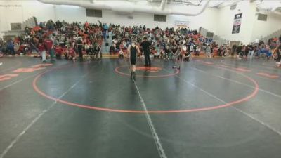 82-84 lbs Round 1 - Kai Landers, Greybull/Riverside MS vs Broox Larsen, Riverton Middle School