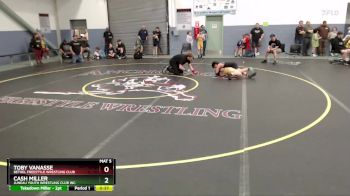 86 lbs Cons. Round 2 - Toby Vanasse, Bethel Freestyle Wrestling Club vs Cash Miller, Juneau Youth Wrestling Club Inc.