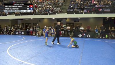 49 lbs Cons. Semis - Haliljon Bakhtiyarov, K Wrestling vs Owen Blackford, Sebolt Wrestling Academy