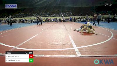 119 lbs Consi Of 8 #1 - Conner McEntire, Keystone Kids Wrestling Club vs Graden Schieber, Newkirk Takedown Club