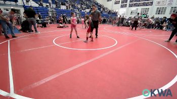 75 lbs Quarterfinal - Tynlie Lewis, Carl Albert vs Everlie Birney, Choctaw Ironman Youth Wrestling