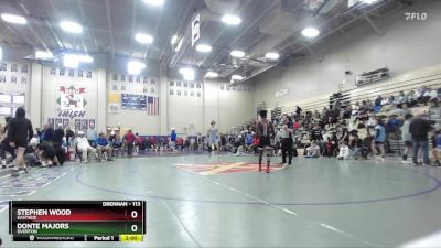 113 lbs Champ. Round 3 - Donte Majors, Overton vs Stephen Wood, Eastside