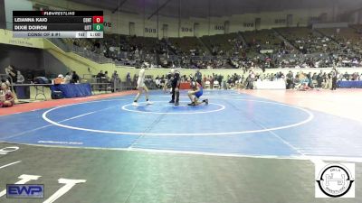 80 lbs Consi Of 8 #1 - Leianna Kaio, Central Middle School vs Dixie Doiron, Little Axe Takedown Club